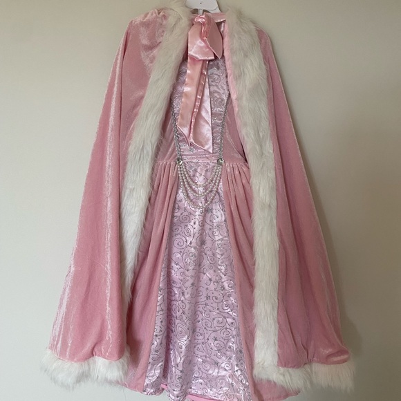 Light pink velvet dress. Size L 6X. Dream play - Picture 3 of 11